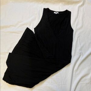 LNA Black V-Neck Sleeveless Dress